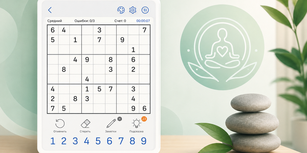 ซูโดกุในฐานะการทำสมาธิ: การมีสติและการลดความเครียดผ่านเกมปริศนา